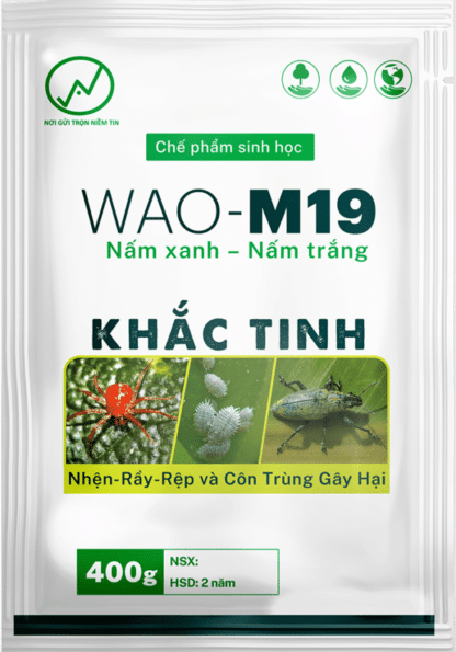 WAO M19 - Khắc tinh nhện đỏ, nhện trắng, rệp sáp, câu cấu